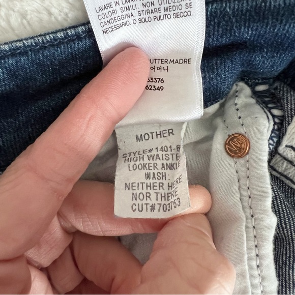 MOTHER High Waist Looker Ankle Denim Jeans Women’s size 26 1401-686 - Picture 10 of 16